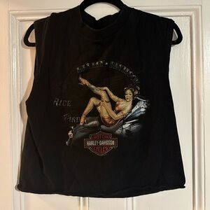 Harley Davidson Cropped Tank Top